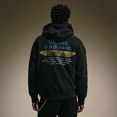 Custom Streetwear Pullover Hoodie | Boxy Heavyweight Hoodie | 100% Cotton DTG Graphic Print Hoodie