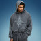 Custom Embroidery Acid Wash Pullover Hoodie | Crop Fit Hoodie | Heavyweight Cotton Drawstring Hoodie