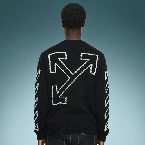 Custom Pullover Sweater | Men's Crew Neck Heavyweight Cotton Sweater | Jacquard Pattern Sweater