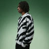 Custom Zebra Striped Crewneck Sweater | Thick Jacquard Knitted Sweater | Men's Sweater Manufacturer