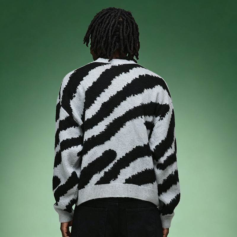 Jacquard Knitted Sweater
