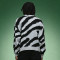 Custom Zebra Striped Crewneck Sweater | Thick Jacquard Knitted Sweater | Men's Sweater Manufacturer