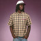 Custom Digital Print Shirt | Short Sleeve Plaid Flannel Shirt | Streetwear Apparel Manufacturer