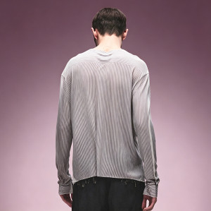 Custom Lightweight Stripe Long Sleeves T-shirt | High Quality Slim Fit Tee | Streetwear Apparel Manufacturer