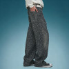Custom Baggy Denim Jeans | Rhinestone Straight Leg Pants | Streetwear Apparel Manufacturer