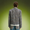 Vintage Wool Blend Tweed Jacket | Detachable Embroidered Cuffs Jacket | Streetwear Apparel Manufacturer