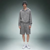 Custom Cotton Shorts Zip up Hoodie Tracksuit | Casual Striped Tracksuit | Streetwear Apparel Manufacturer