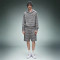 Custom Cotton Shorts Zip up Hoodie Tracksuit | Casual Striped Tracksuit | Streetwear Apparel Manufacturer