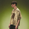 Custom Distressed Digital Print Shirt | Boxy Camp Collar Vintage Shirt | Streetwear Apparel Manufacturer