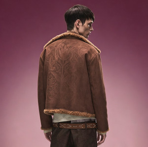 Brown Teddy Fleece Sherpa Jacket | Custom Full Zip Outerwear Jacket | Streetwear Apparel Manufacturer