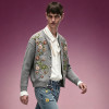 Custom Men's Casual Streetwear Sweater | Floral Embroidery Cardigan Sweater | V-Neck Knitwear