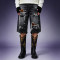 Custom Men's Denim Shorts | Washed Distressed Denim Shorts | Multi Layer Ripped Baggy Fit Shorts