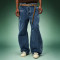 Custom Heavyweight 100% Cotton Denim Pants | Wide Leg Washed Baggy Jeans | High Quality Pants Manufacturer