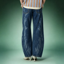 Custom Heavyweight 100% Cotton Denim Pants | Wide Leg Washed Baggy Jeans | High Quality Pants Manufacturer