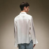 Custom Men's Luxury Shirt | Men's Streetwear Elegant Satin Shirt | Long Sleeves Flared Cuff Shirt