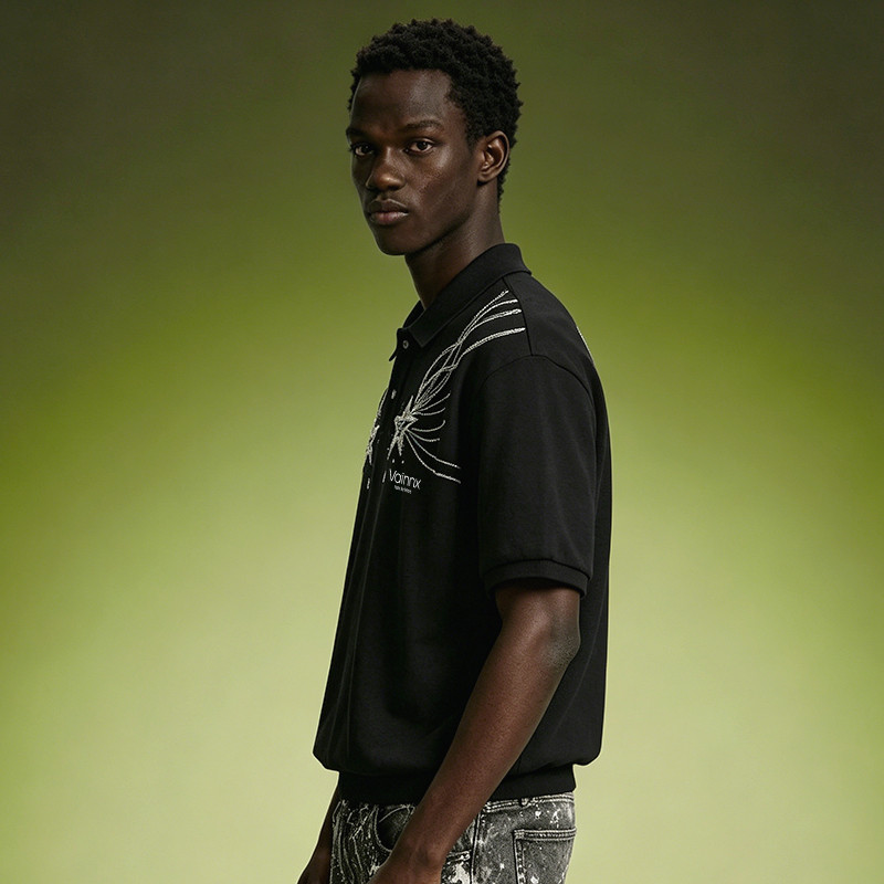 Rhinestone Polo T-Shirt