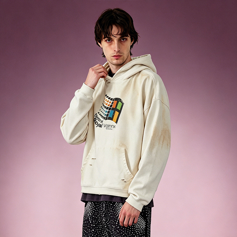 Drop Shoulder Hoodie