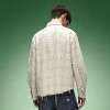 Custom 260 Gsm Cotton Vintage Shirt | Rhinestone Plaid Oversize Shirt | Men's Streetwear Shirt