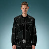Custom Varsity Patchwork Oversized Jacket | Men's  Denim Bomber Jacket | Streetwear Jacket Manufacturer