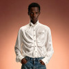 Custom Luxury Shirt | Glossy Silky Oversized Streetwear Blouse | Men's High Quality Shirt