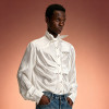 Custom Luxury Shirt | Glossy Silky Oversized Streetwear Blouse | Men's High Quality Shirt