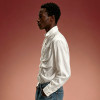 Custom Luxury Shirt | Glossy Silky Oversized Streetwear Blouse | Men's High Quality Shirt