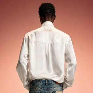 Custom Luxury Shirt | Glossy Silky Oversized Streetwear Blouse | Men's High Quality Shirt