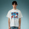 Custom Digital Print T shirt | Vintage Streetwear Short Sleeve Tee | Oversize Drop Shoulder T-shirt