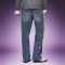 Custom Embroidery Washed Jeans | Distressed Denim Pants | High Quality High Waist Jeans