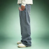 Custom Graffiti Print Jeans | Streetwear Rhinestone Denim Pants | Wide Leg Baggy Jeans