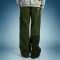 Custom Patchwork Embroidery Pants | Oversized Cargo Casual Pants | Side Pocket Straight Leg Pants