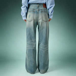 OEM Custom Straight Leg Washed Jeans | Streetwear Denim For Men | Heavyweight High Waist Jeans