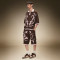 Custom Shorts Polo T-shirt Tracksuit Set | Jacquard Pattern Tracksuit | Streetwear Apparel Manufacturer