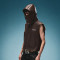 PU Leather Hooded Sleeveless Jacket | Raw Fray Armhole Jacket | Streetwear Jacket Manufacturer