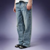 OEM Custom Print Streetwear Jeans | Stone Washed Denim Pants | Distressed Vintage Jeans Wholesale