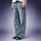 OEM Custom Print Streetwear Jeans | Stone Washed Denim Pants | Distressed Vintage Jeans Wholesale