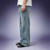 OEM Custom Print Streetwear Jeans | Stone Washed Denim Pants | Distressed Vintage Jeans Wholesale