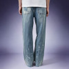 OEM Custom Print Streetwear Jeans | Stone Washed Denim Pants | Distressed Vintage Jeans Wholesale