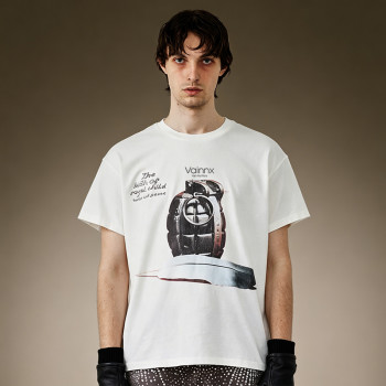 Custom Printed Boxy Fit T-Shirt | Vintage Short Sleeve Tee | Cotton Streetwear T-Shirt For Men