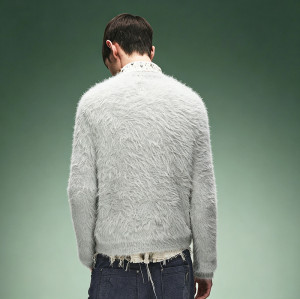 Custom Rhinestone Crewneck Sweater | Heavyweight Knitted Sweater | Men's Sweater Manufacturer