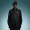 Custom Embroidery Vintage Print Shirt | Acid Wash Rhinestone Oversized Shirt | Men's Streetwear Shirt