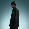 Custom Embroidery Vintage Print Shirt | Acid Wash Rhinestone Oversized Shirt | Men's Streetwear Shirt