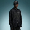 Custom Embroidery Vintage Print Shirt | Acid Wash Rhinestone Oversized Shirt | Men's Streetwear Shirt