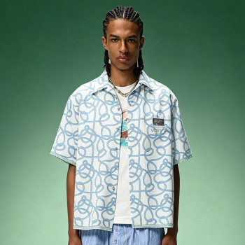 Custom Printed Short Sleeves Shirt | Oversized Camp Collar Shirt | Streetwear Shirt Manufacturer