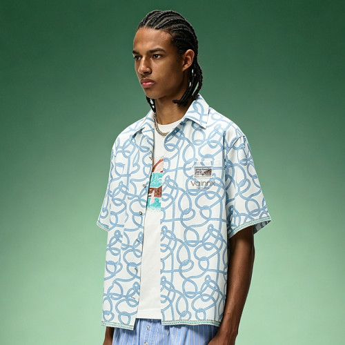 Custom Printed Short Sleeves Shirt | Oversized Camp Collar Shirt | Streetwear Shirt Manufacturer