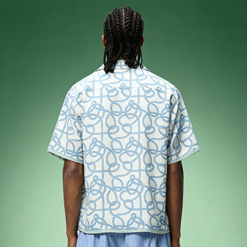 Custom Printed Short Sleeves Shirt | Oversized Camp Collar Shirt | Streetwear Shirt Manufacturer