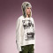 Custom Graphic Print T-shirt | Oversized Crew Neck Long Sleeve Tee | Distressed Raw Hem T-shirt