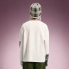 Custom Graphic Print T-shirt | Oversized Crew Neck Long Sleeve Tee | Distressed Raw Hem T-shirt