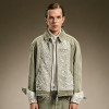 Custom Rhinestone Jacket | Floral Embroidery Jacket | Cropped Washed Denim Trucker Jacket For Men