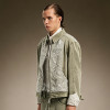 Custom Rhinestone Jacket | Floral Embroidery Jacket | Cropped Washed Denim Trucker Jacket For Men